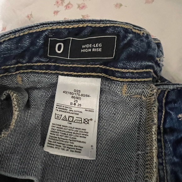 Gap High Rise Cropped Wide Leg Jeans - Picture 5 of 5
